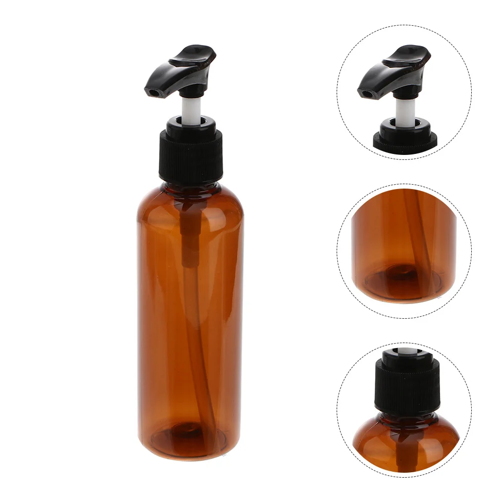Bouteilles à pompe anti-fuite, 5 pièces, bouteilles vides rechargeables de 100ml, distributeur de shampoing de voyage, bouteille à pompe pour savon liquide de lavage du corps