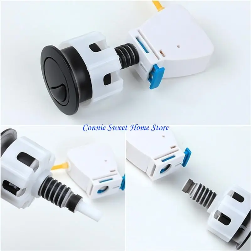 

LXAF Toilet Push Button Flush Valves Double Push Flushing Button Easy to Install