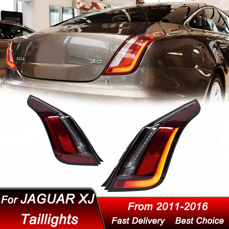 Car styling Tail Lights For JAGUAR XJ XJL 2011-2016 new style full LED Tail Lamp Dynamic Turn Signal Light Tail Lamp Assembly