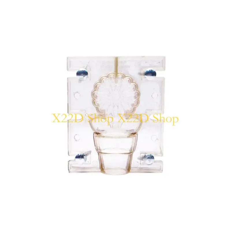 

X22D Цветочная форма для свечей, пластиковая форма для мыла для рождественского свадебного ужина, дома, ручной работы