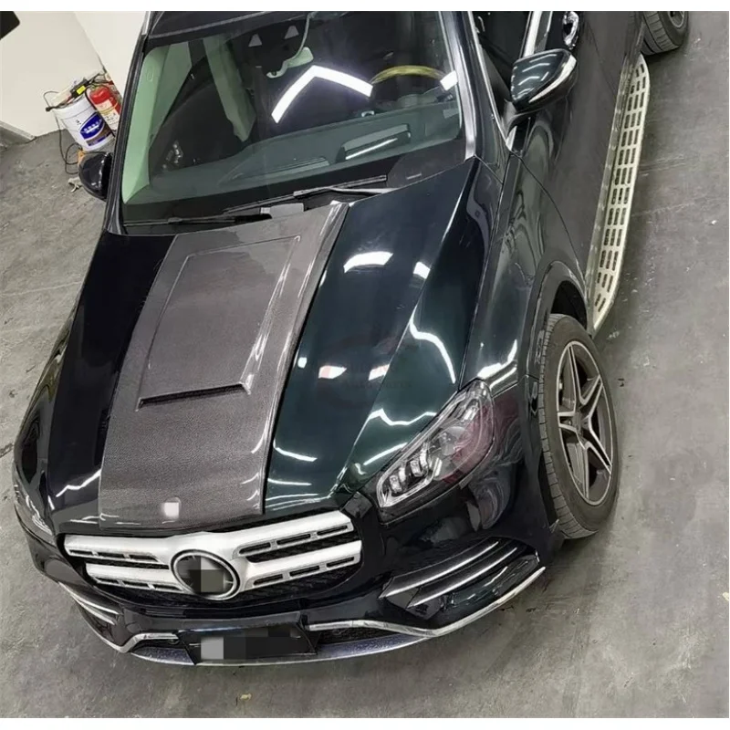 

Высококачественная карбоновая крышка двигателя для Mercedes-Benz GLS450 GLS63 2020-2024