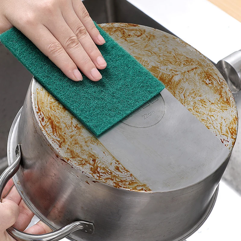 10/20PCS Stainless Steel Scouring Pads, Heavy Duty Dishwashing Pads for Kitchen Cookware, Anti-Scratch Reusable