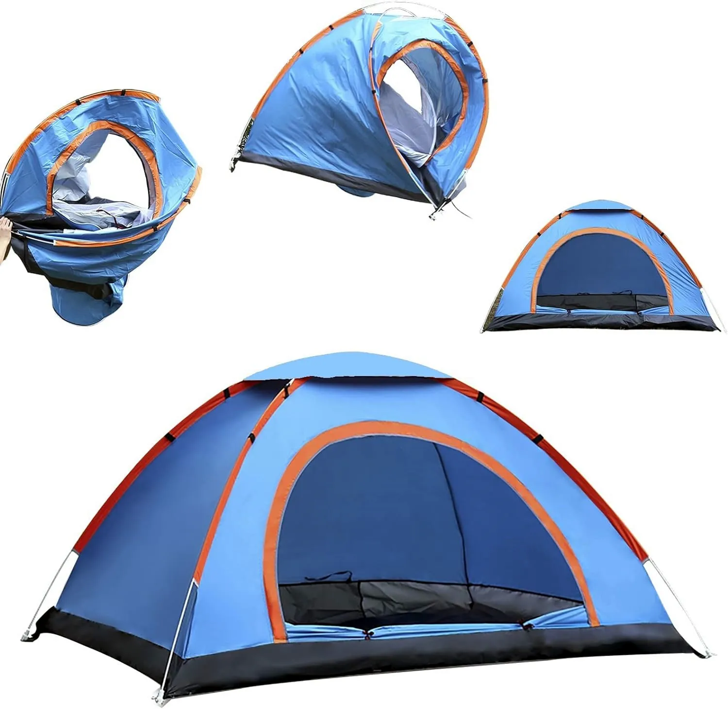 Outdoor Camping Folding Automatic Easy Speed Open Tent, Beach Camping, 1-2 People