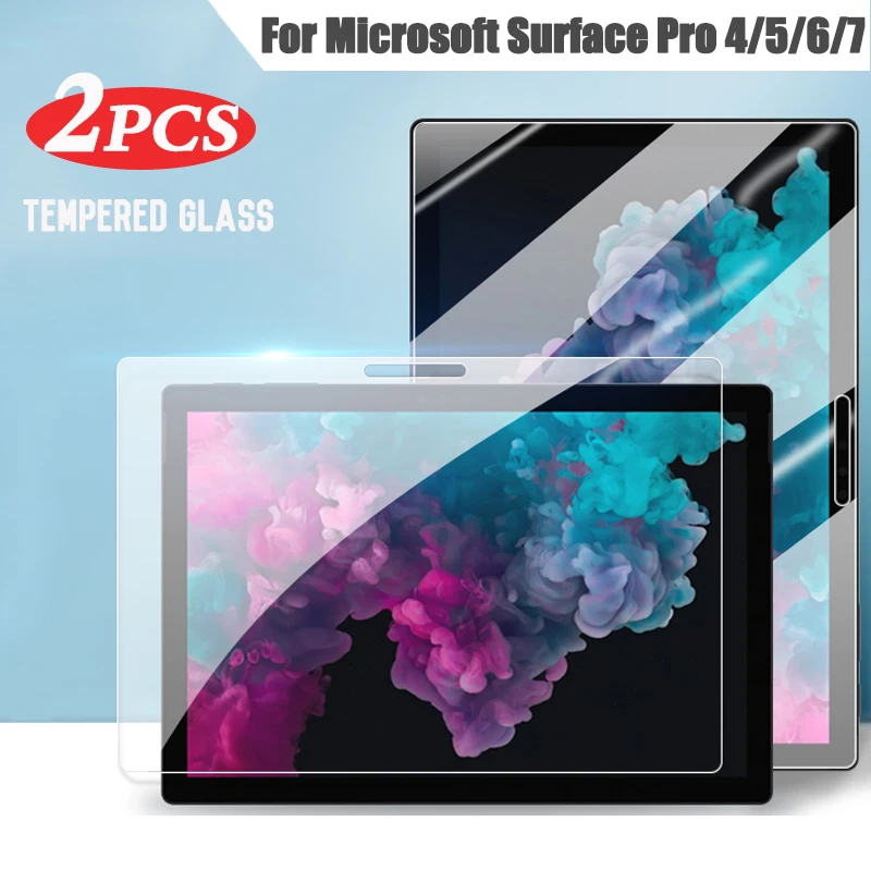 9H Tempered Glass Screen Protector For Microsoft Surface Pro 4 5 6 7 13 inch Glass Anti-Scratch Bubble Free Protective Film