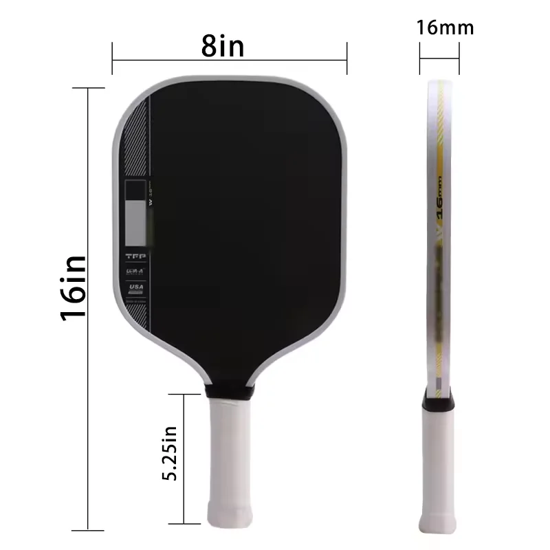Fourth Generation Core Professional Pick Racket T700 Carbon Fiber 14/16mm Racket Precise Ball Control
