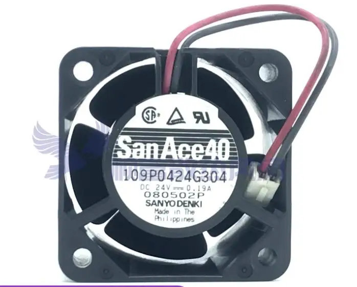 

Ltsf For Sanyo Denki 109P0424G304 DC 24V 0.19A 40x40x28mm 2-Wire Server Cooling Fan 4cm