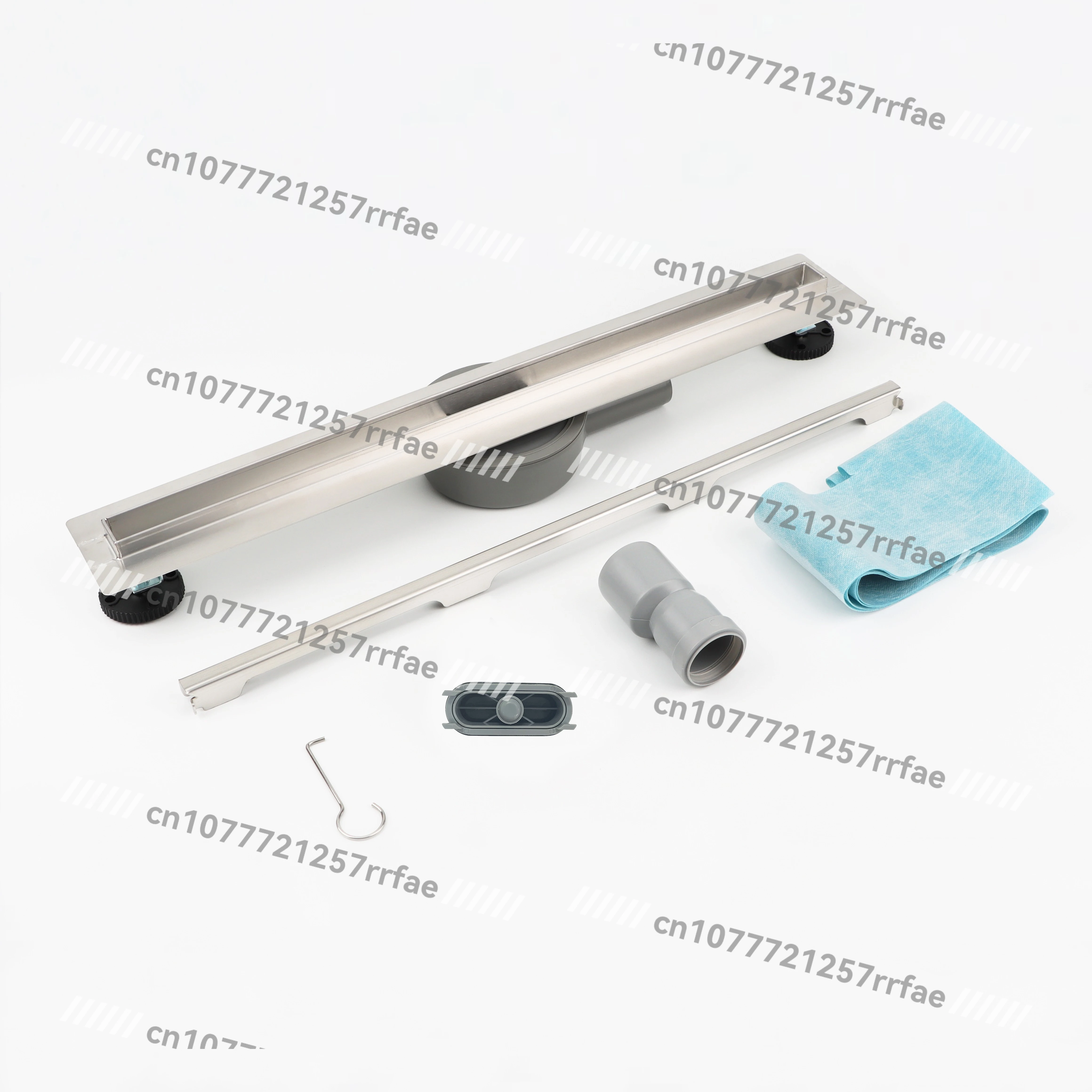 

High quality 360 rotating ultra-thin linear drain pipe modern style bathroom new stainless steel shower floor drain