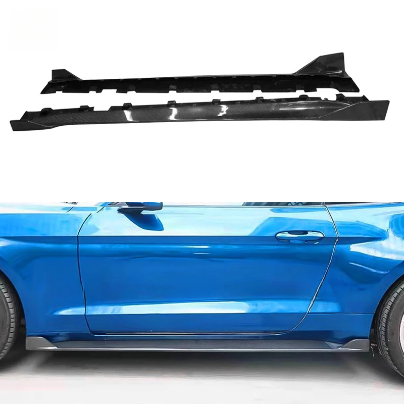 

Suitable 15-22 Mustang Carbon Fiber Skirts Modified Skirt Side Surround Spoiler Car Accessories