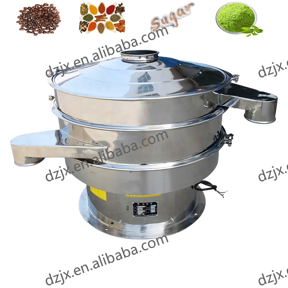 DZJX Small Curry Chemical Micron Powder Vibrating Screen Electric Ultrasonic Vibro Sieve Shaker Screening Machine