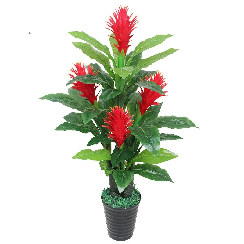 

artificial plants Red flowers good luck tree home decoration greenery plant artificial trees for home decor house plants bonsai