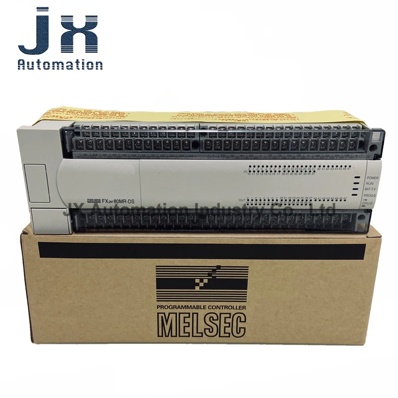 Original FX2N Series Programmable Logic Controller DC24V 60W FX2N-80MR-DS