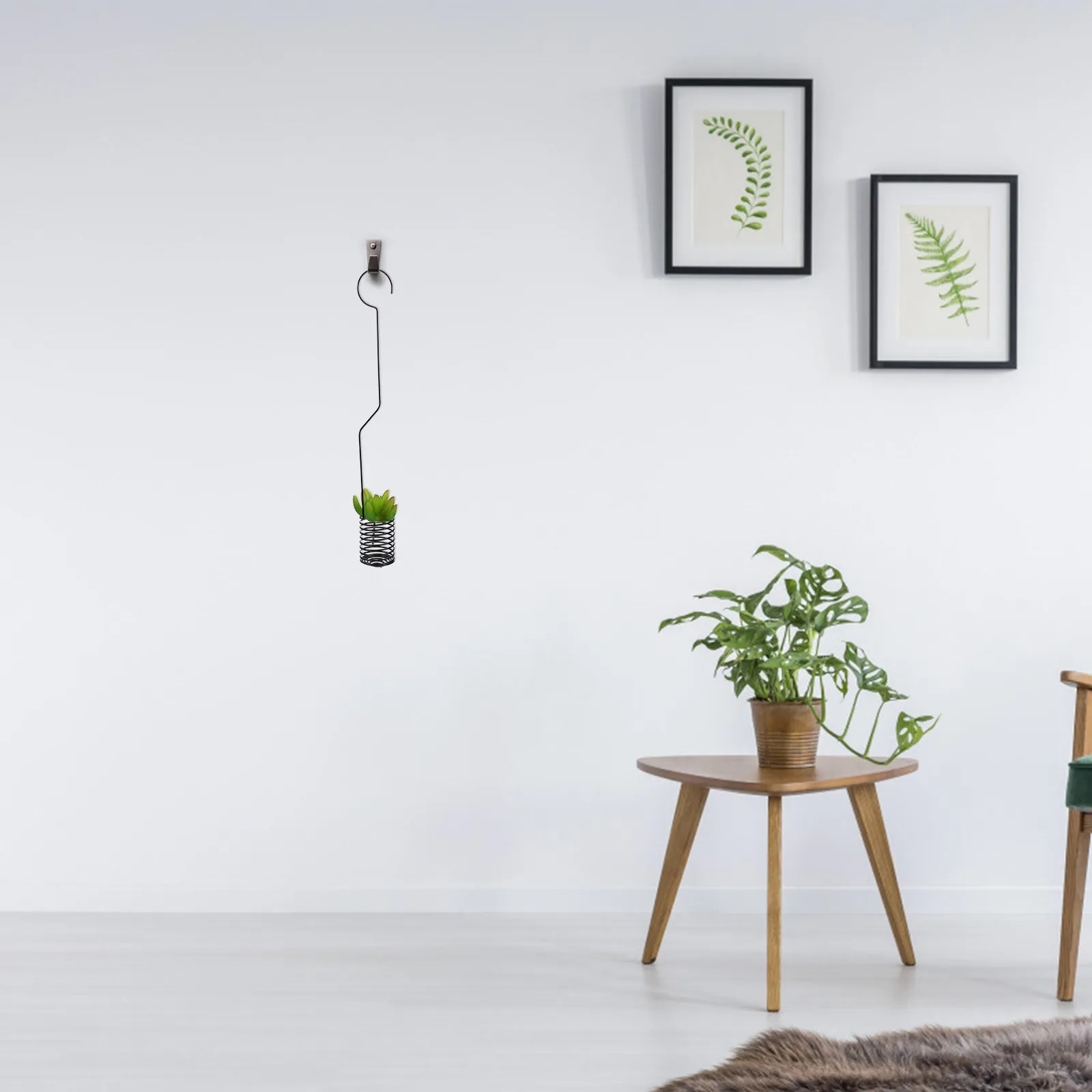 1Pcs Metal Air Plant Holder Vintage Hanging Hook Tillandsia Display Iron Bracket for Garden Plants Lanterns Home Decoration