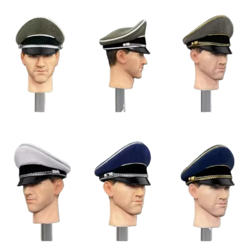1/6 Soldier World War II Large Cap Big Eaves Hats Doll Component Model Cap Soldier Parts Hat BJD Model﻿