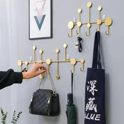 Clothes Hanger Hooks Wall Hanging Metal Milti-purpose Wall Hanging Coat Rack Wall Ornaments Punch-free Traceless Installation