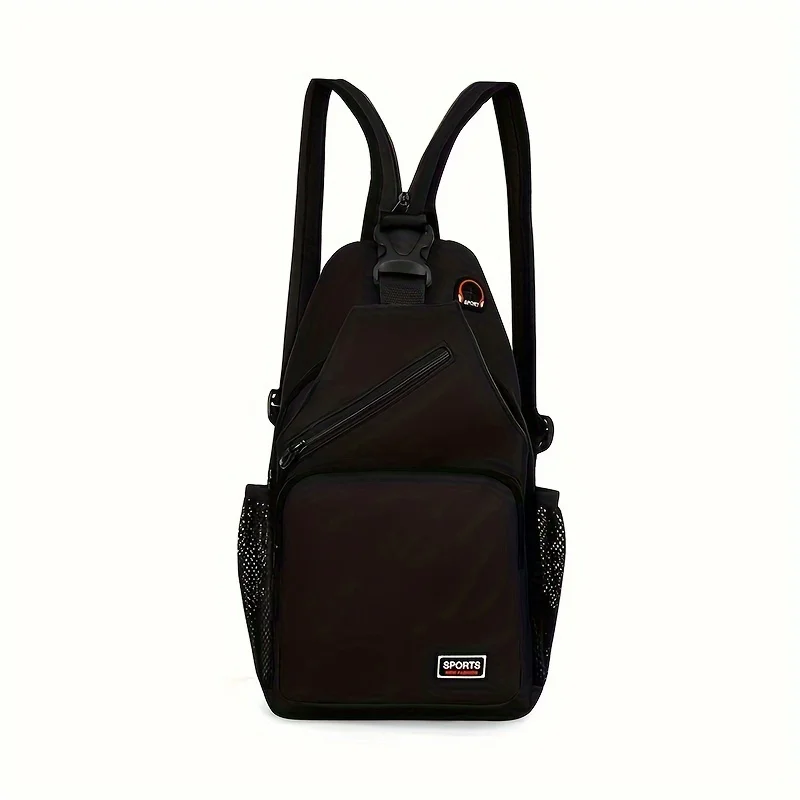 Multi Pockets Sling Backpack Casual Nylon Crossbody Bag chest bag  Shoulder bags For Travel Hiking Daypack With Zipper Strap