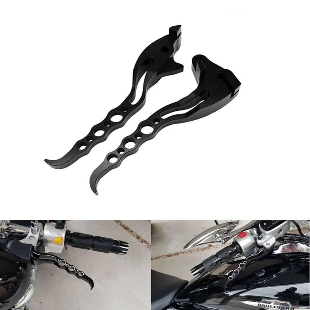 

Motorcycle Brake Clutch Levers Black Chrome New For Suzuki Boulevard M109R 2006/2007/2008-2017