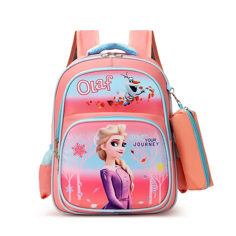 Disney cartoon frozen bags boys schoolbag girl elsa Princess Kids backpack