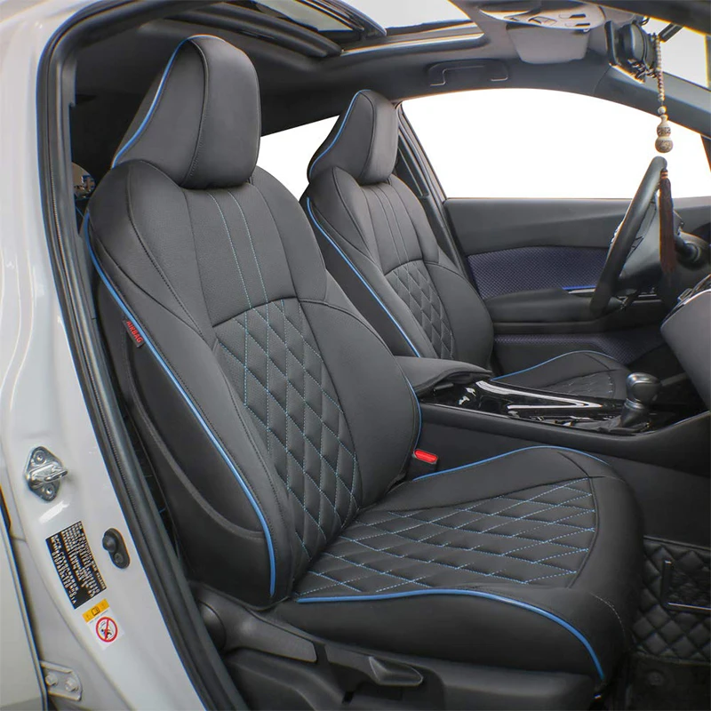 Custom Fit Car Accessories Seat Covers 5 Seats Leather for 2015-2022 Chevrolet Colorado Crew Cab LT Z71 ZR2 WT(Work Truck) Chevy