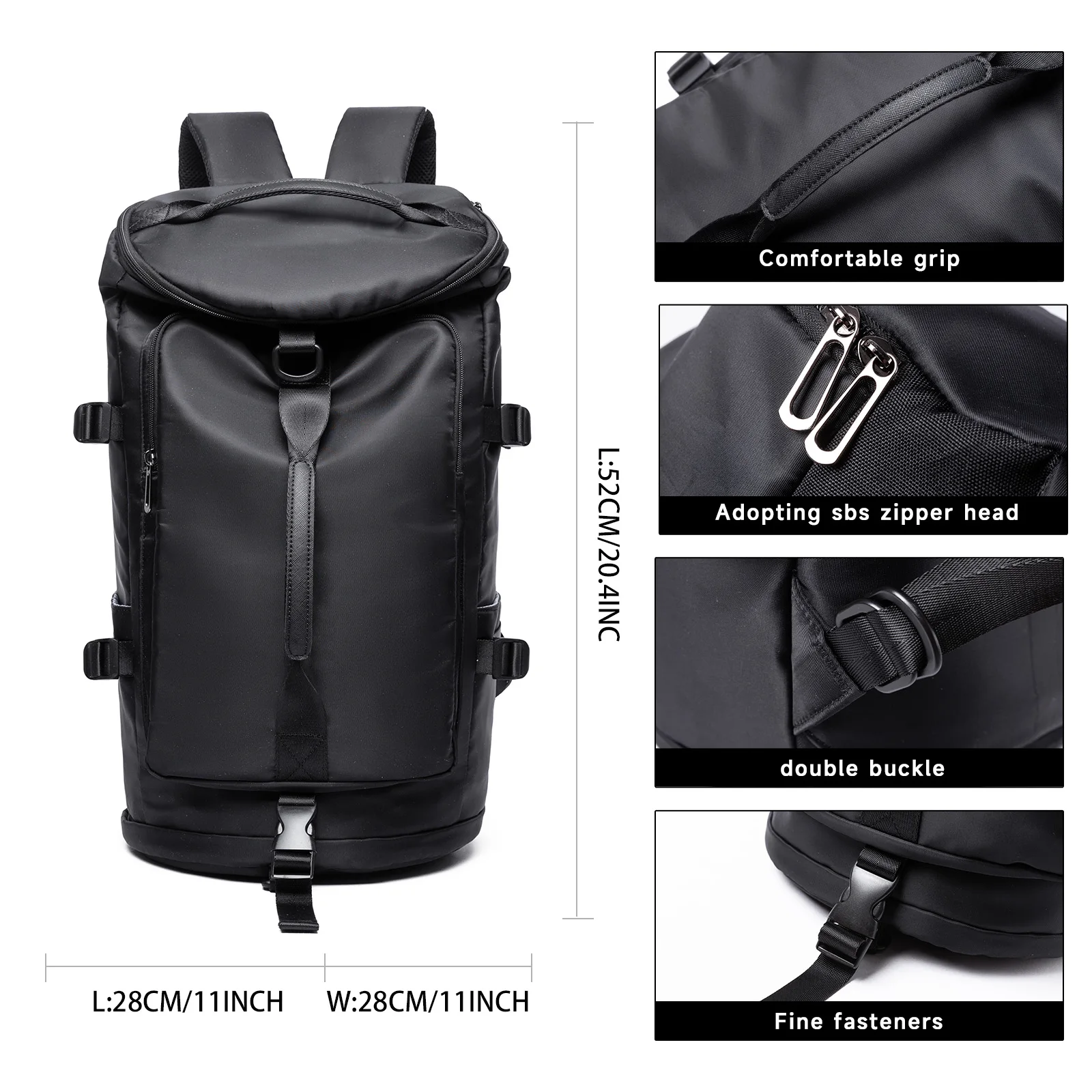 

MOYYI большой мужской туристический походный рюкзак водонепроницаемый 40л спортивный рюкзак Weekender Duffle Bag многофункциональный оксфордский ночной рюкзак