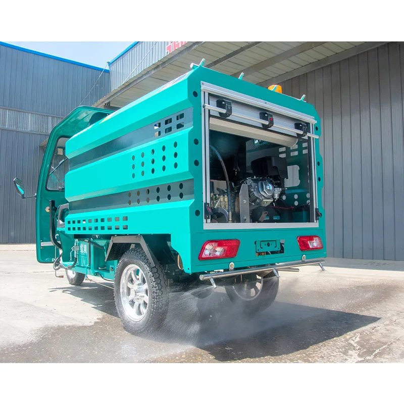 Electric three-wheel manufacturer multi-functional disinfection vehicle cooling and dust removal road cleaning