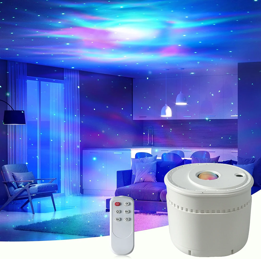 

Навколишнее освещение Проекционная лампа звездного неба Атмосфера Проекция Романтическая атмосфера Туманность Проекция галактики Звездный ночник