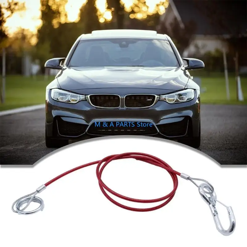U1JF Heavy Duty Trailer Safety Rope 100cm Safety Strap for Secure Towing Vehicle