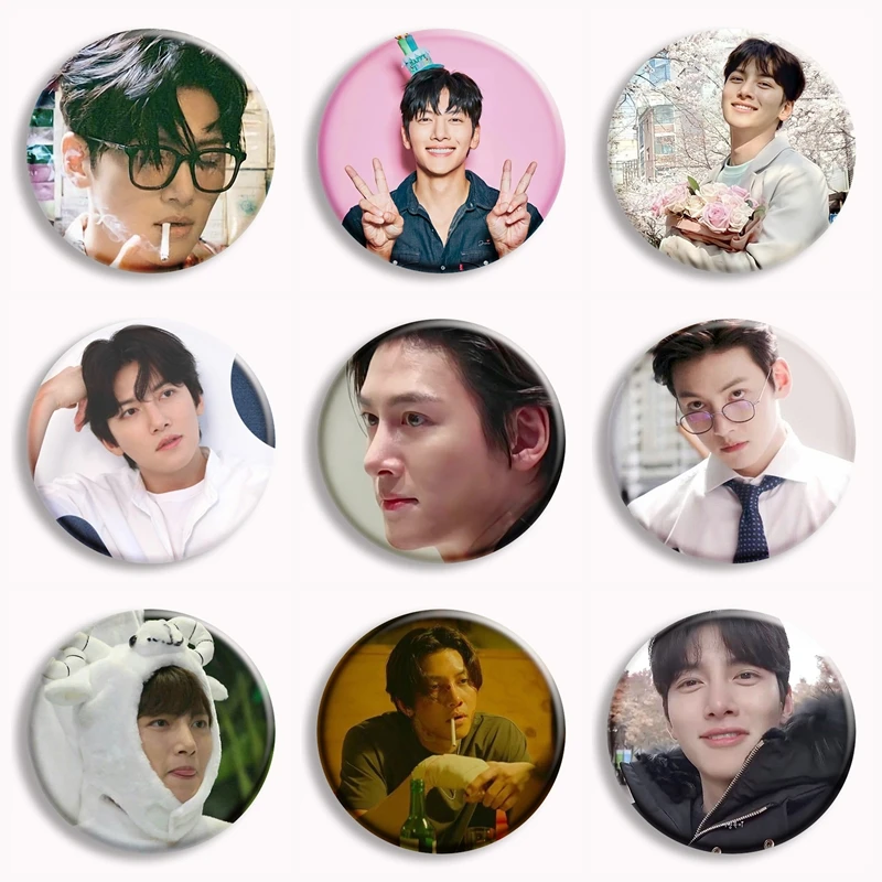 Korean Star Ji Chang Wook Soft Button Pin Kawaii Meme Brooch Badge Bag Decor Accessories Fans Collect Friends Gifts
