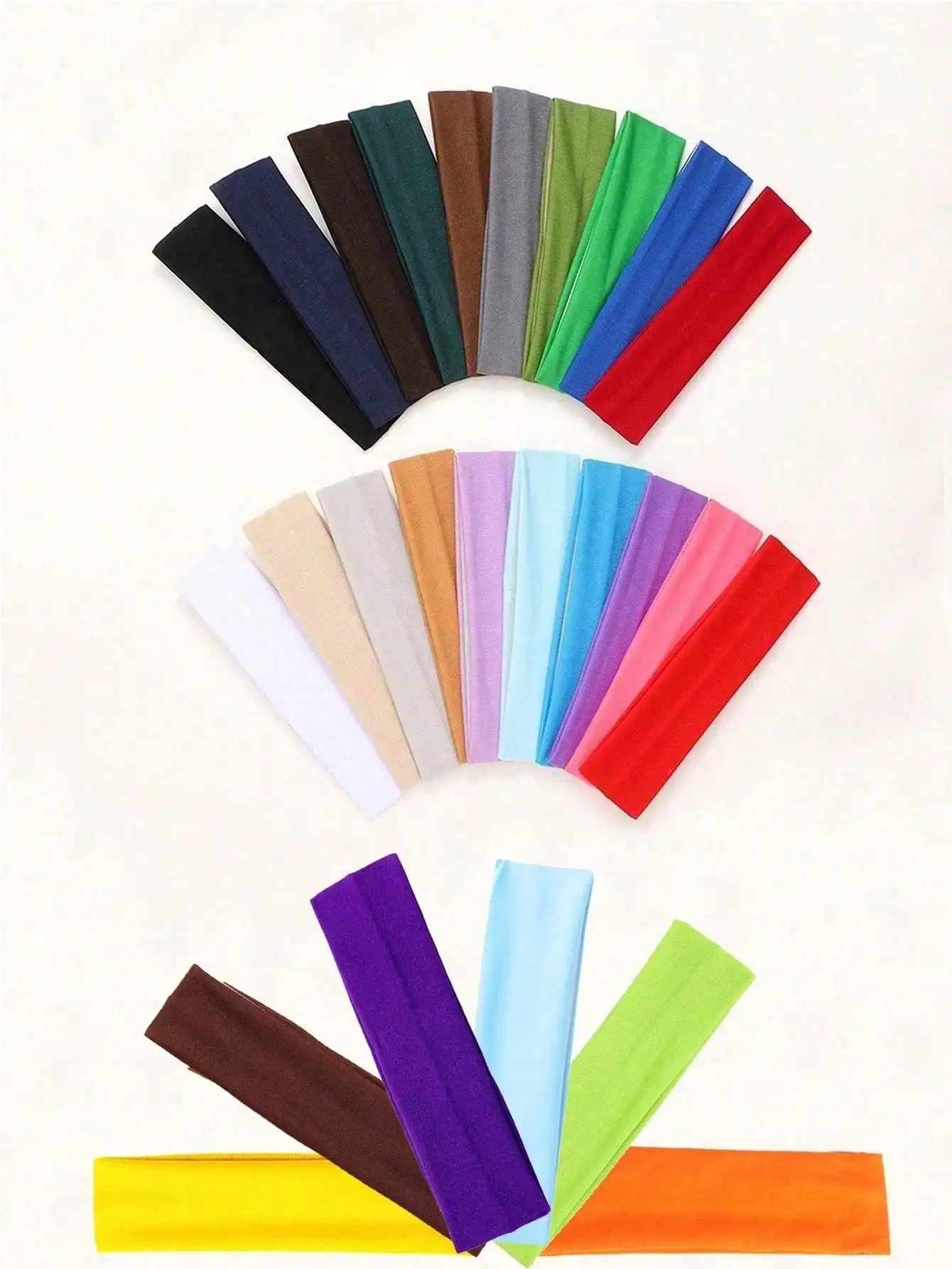 

36pcs Colorful Casual Headbands For Women Daily Sports Hair Accessories