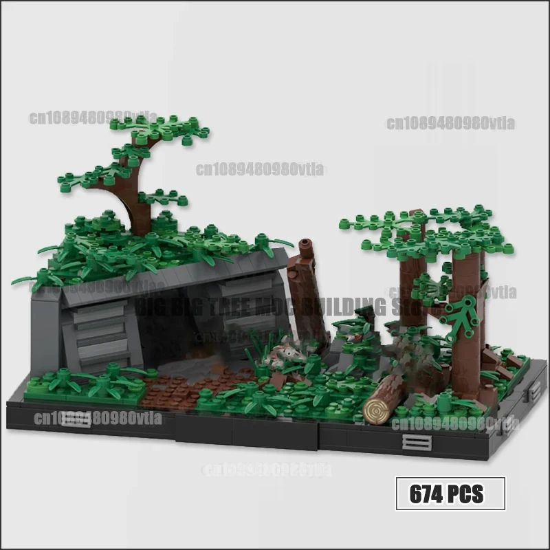 Sw Bunker Op Endor Moc Bouwstenen Ster Film Tatooine Diorama Collectie Model Assemblage Bakstenen Speelgoed Kinderen Geschenken