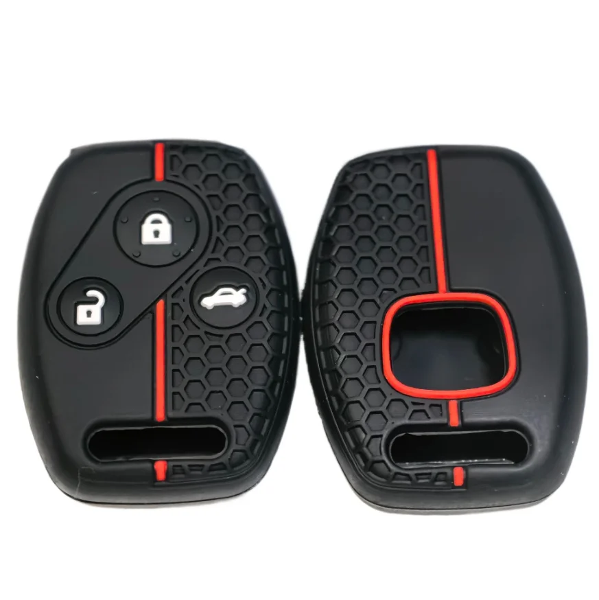 New Silicone Car Key Case Cover Remote Fob for Honda Accord 7 Jazz FRV Civic CR-V 2008 Crz Insight Fit SRV Chord 7 Gr8 150R