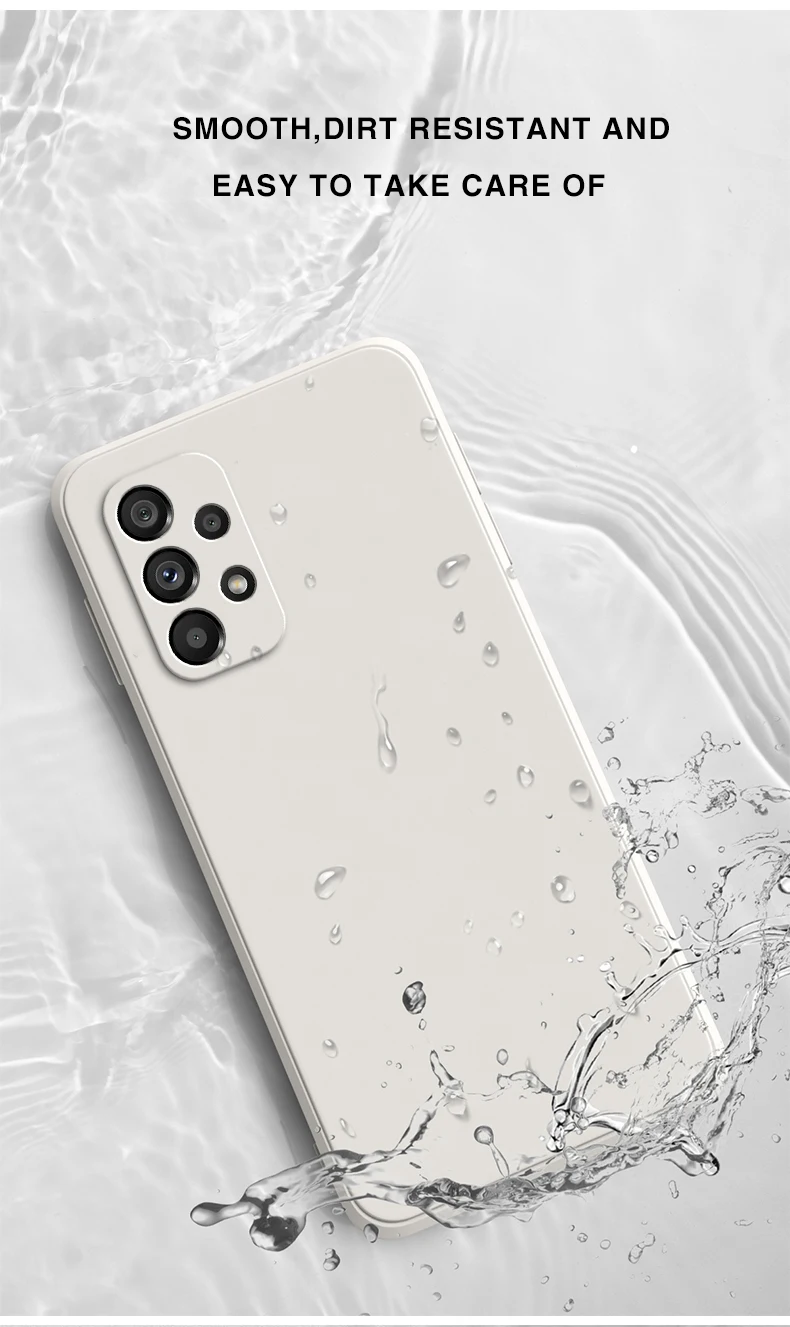 Funda Original Telefon Fall für Samsung Galaxy A32 A22 A12 A42 A52 A52S A72 Matte Silikon Fundas Kamera Schutzhülle Fällen – Detail 7