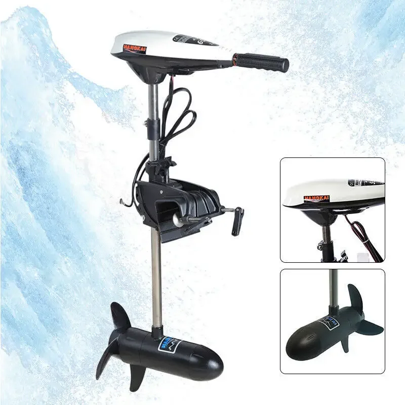 Electric Outboard Trolling Motor 65LBS With 40CM Short Shaft Brush Motor Suitable For Small Boats Inflatable Boat