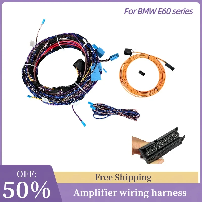 Para BMW E60 5 Series LCI Logic 7 Kit de arnés de cableado de actualización de Audio de coche