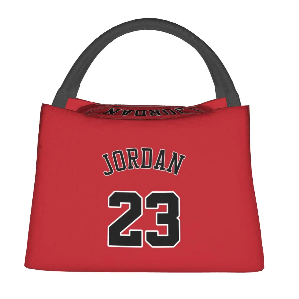 23-MJ Michael-Jordan Jordan Insulated Lunch Bag Leakproof Cartoon Lunch Container Cooler Bag Tote Lunch Box Work Picnic Food Bag