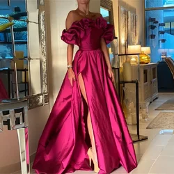 Vinca Sunny Customized Split Slit Formal Evening Dresses Strapless Sleeveless Long Formal Night Party Prom vestidos de fiesta