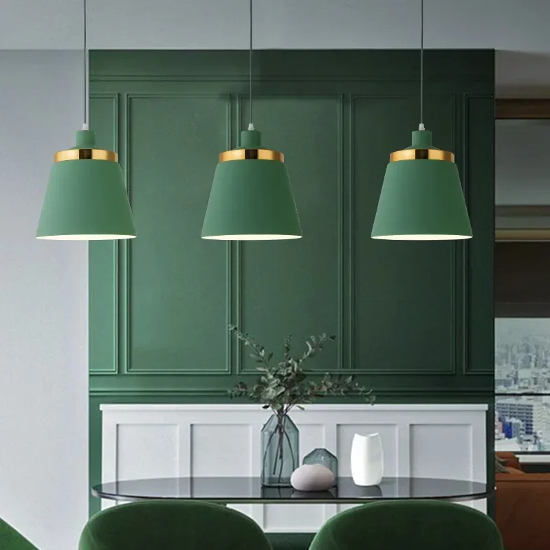 

Nordic Minimalist Macaron Color Table Creative Dining Ceiling Light Bedroom Hotel Room Kitchen Bar Restaurant Macaron Chandelier