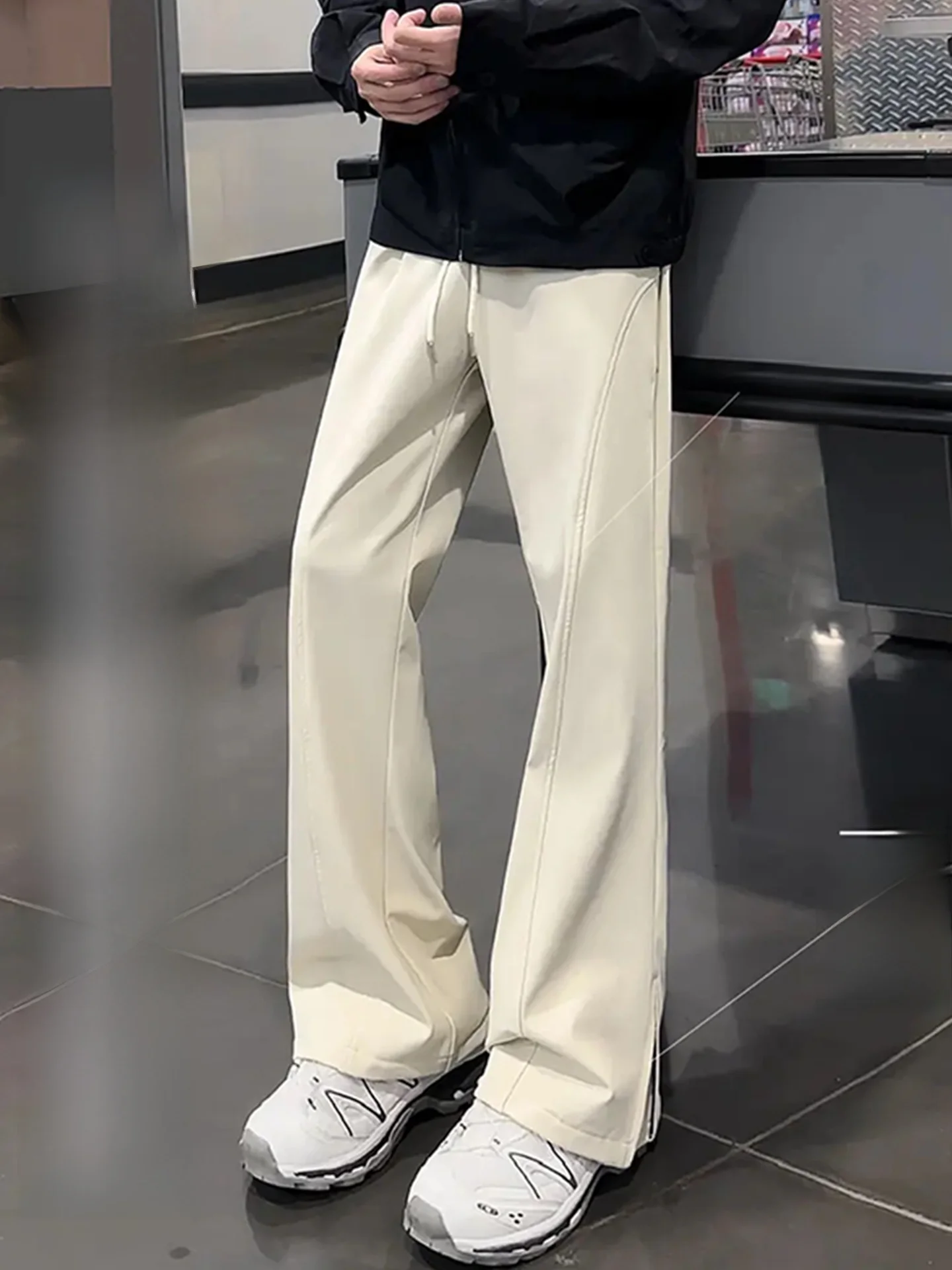 

Мужские повседневные брюки American Sle для активного отдыха, на флисовой подкладке, прямые, слегка расклешенные, осенне-зимние, водонепроницаемые, ветрозащитные