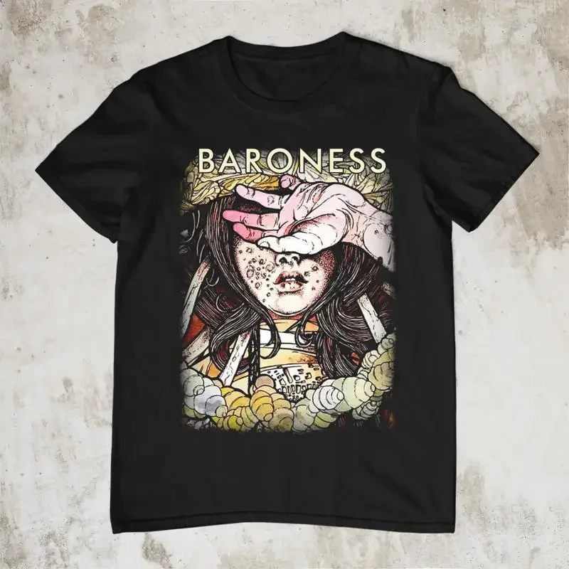 NEW Rare Baroness Band  Black All Size Gif T shirt