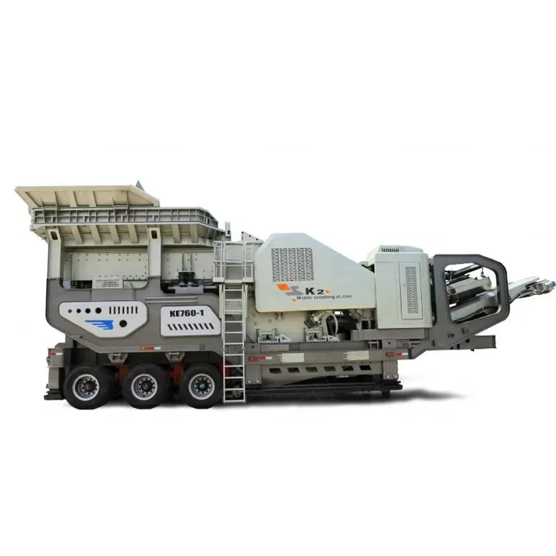 Construction Waste Recycling Mobile Crusher, Portable Stone Product Line, Quartz Mobile Crushing Machine