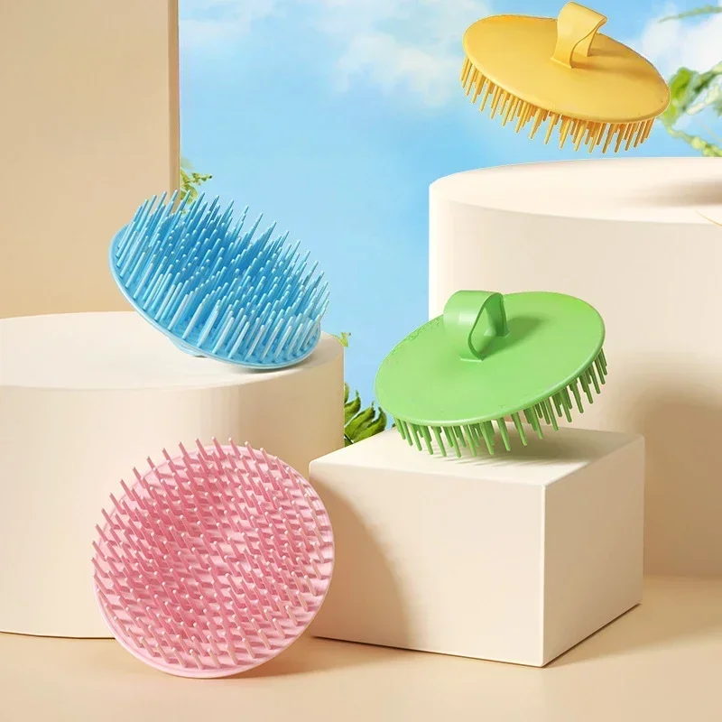 

1Pcs Soft Silicone Shampoo Brush Head Personal Care Bathroom Products Hair Washing Hair Scalp Washing Comb Scalp Massage Comb