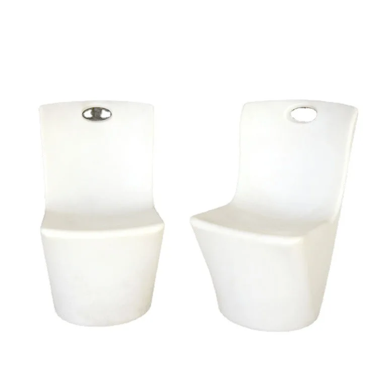 Cadeiras de bar LED de luxo em bancos luminosos de restaurante de boate