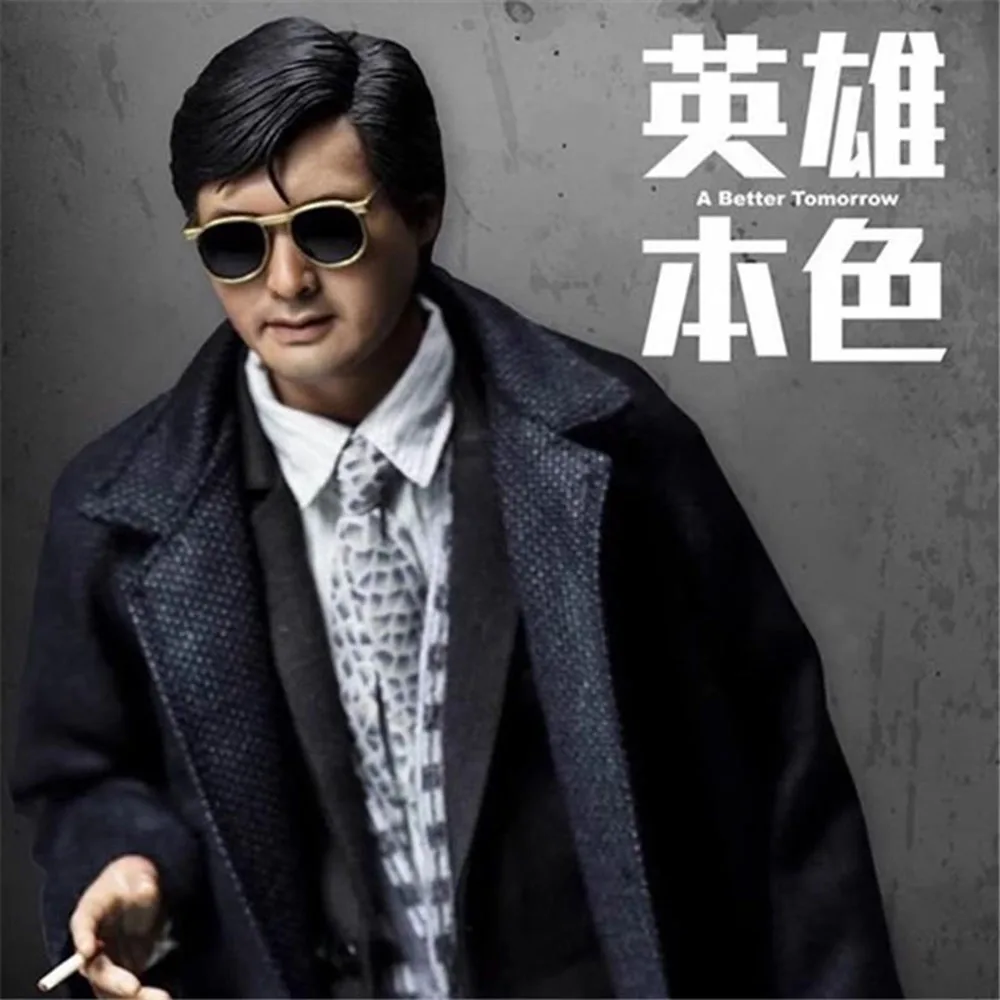 Große Verkäufe 1/6 ein besseres morgen Gangland Chef Chow Yun Fat Man Kopf Skulptur Schnitzen passen 12 "Action figur sammel bar DIY