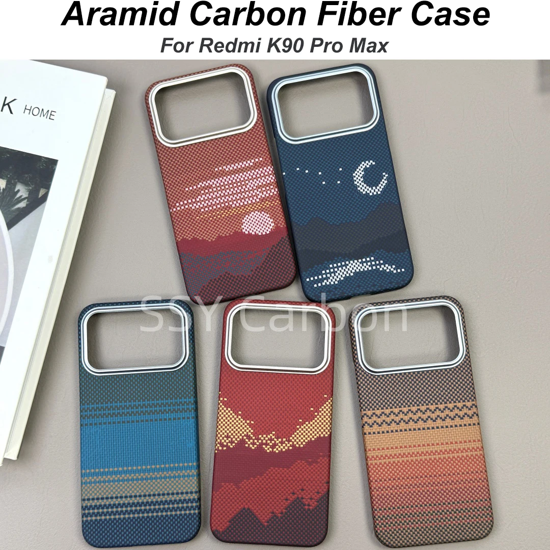 

Real Carbon Fiber Case For Redmi k90 pro max Protective Case Luxury Ultra-thin Lightweight Cover Armor Shell