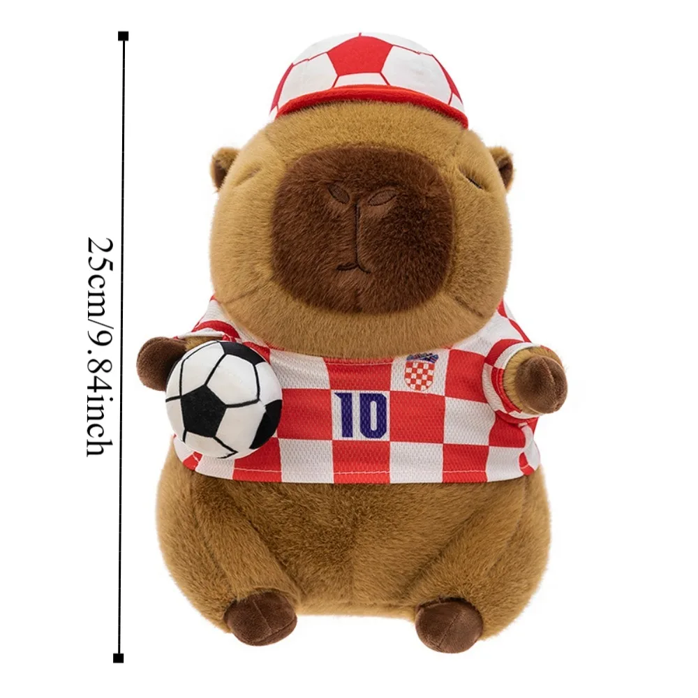 Sleeping Mate Sport Fußball Capybara Gefüllte Sammlung Fußball Capybara Flauschige Cartoon Capybara Fluffty Home Decor