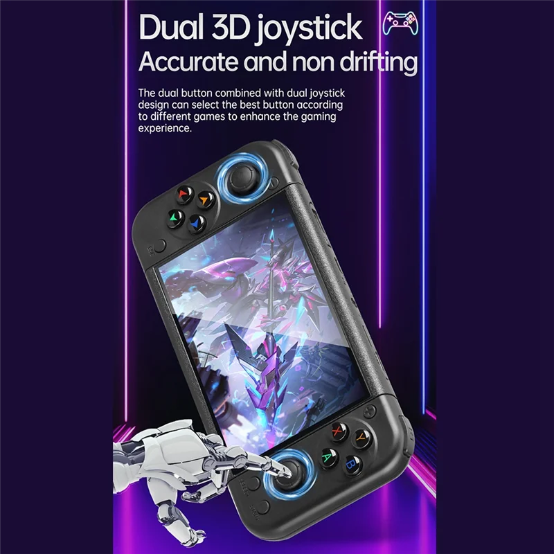 

ABKI-RG50XX Handheld Retro Game Console 5Inch Display 64G 20000+Video Games LINUX 3D Joystick For GBC GBA PSP 19+Simulator