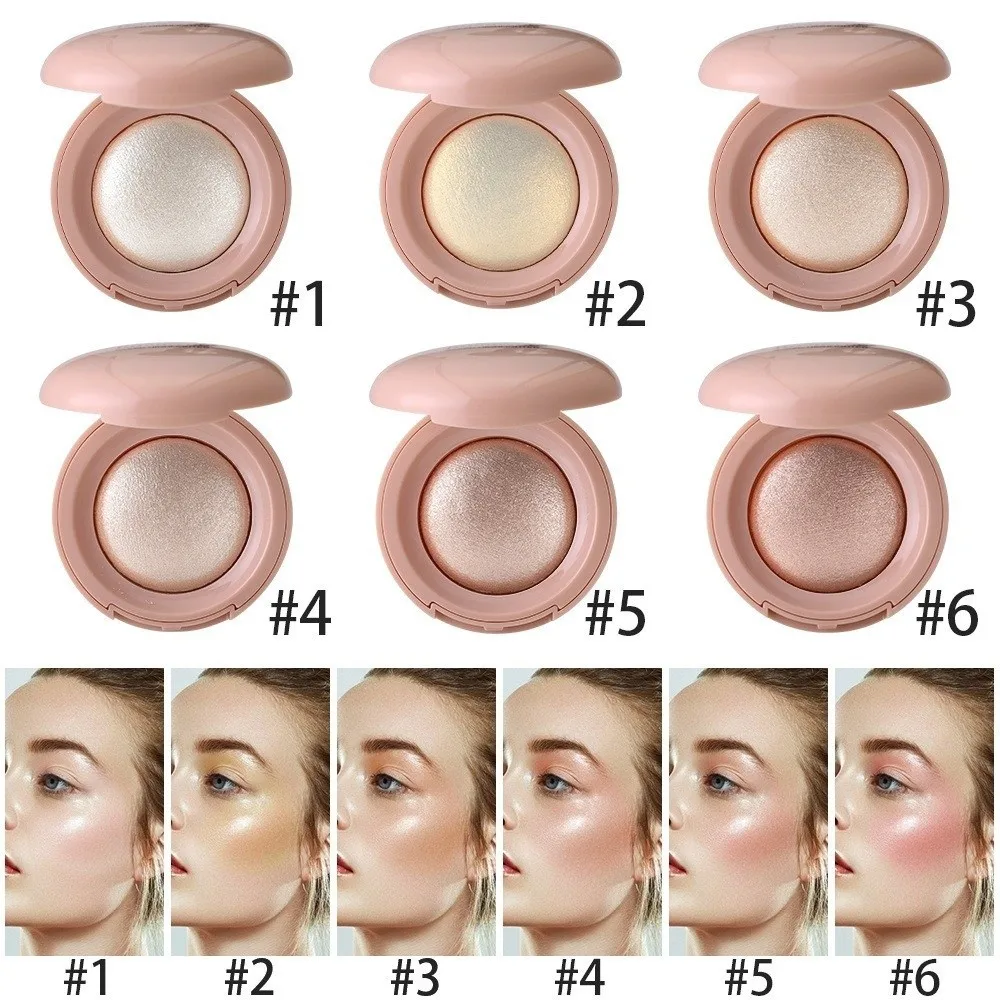 Long-lasting Highlighter Natural Glossy Mashed Potato Texture Makeup Highlighter Fine Shimmer Buildable Contour Highlighter