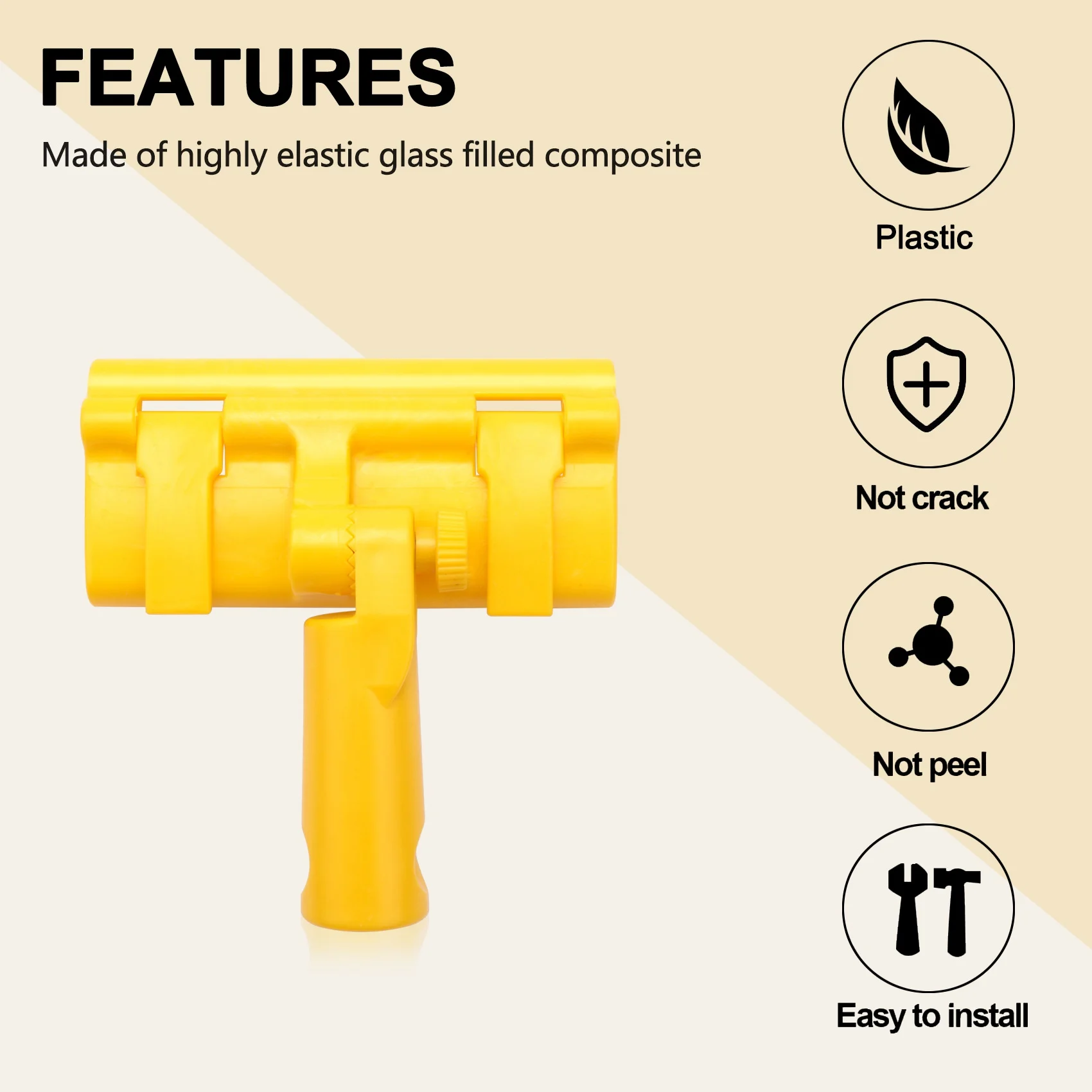 BHBD-Skimming Blade Quick Release Handle Adapter Bracket Skimming Blade Handle Adapter For Drywall Skimming Blade Set
