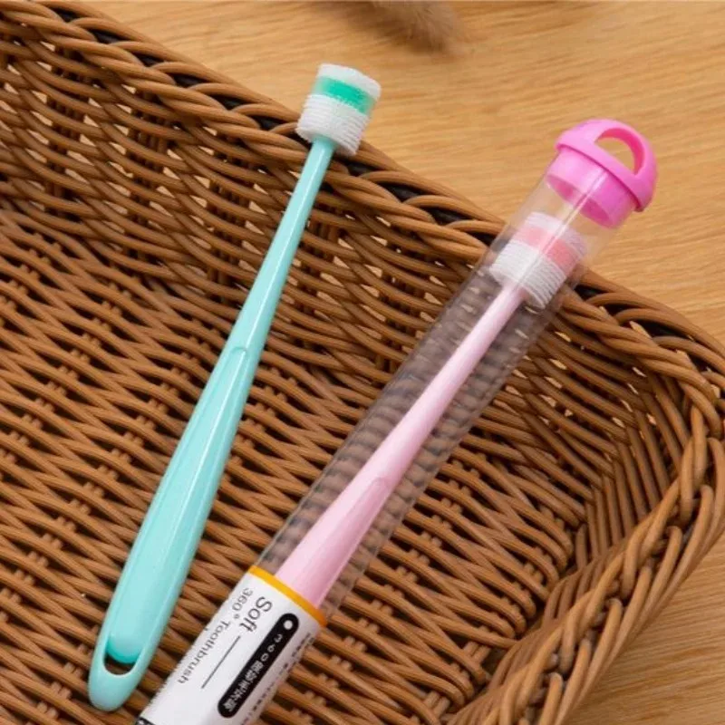 

Small Dog Cat Toothbrush 360 Degree Soft Silicone Cat Dental Care Toothbrush Holde Easy To Handle Independent Packaging