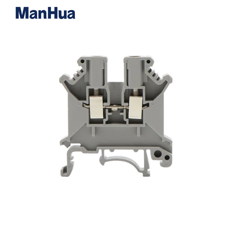 ManHua 10Pcs UK-3N Din Rail Terminal Block Universal Conductor Screw Connection Electrical Terminal Strip Block Connector UK3N