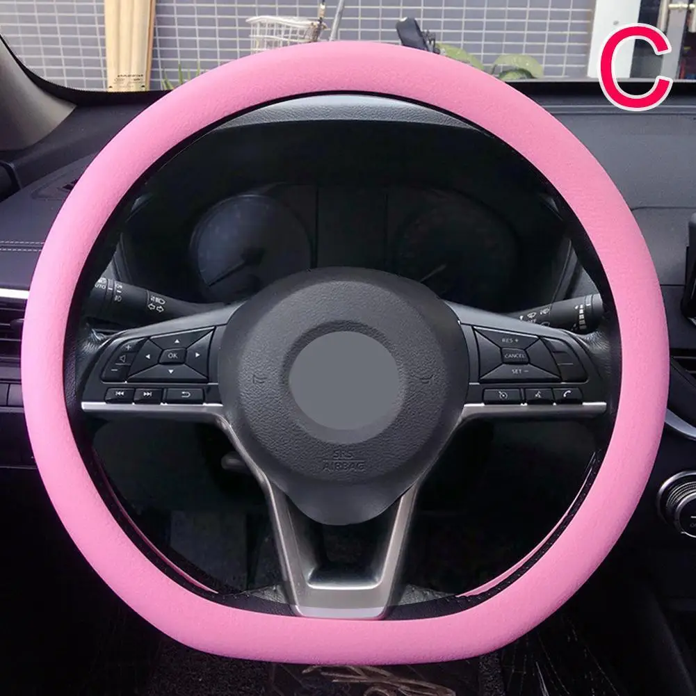 19-farbige Auto-Lenkradabdeckung aus Silikon für Sommermode, schweißabsorbierend, rutschfeste Griffabdeckung, allgemeine DIY-Teile – Detail 30